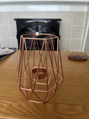 Rose gold metal geometric - gold,