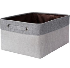 Parvigot storage box foldable fabric box with sturdy handles for wardrobe 