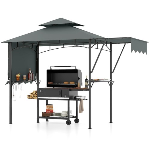 398x153cm bbq gazebo - 398x153cm,