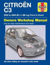 Citroen C3 Petrol & Diesel (02 - 09) Haynes Repair Manual by Anon Book The Cheap