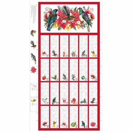 Advent calendar fabric - calendar,
