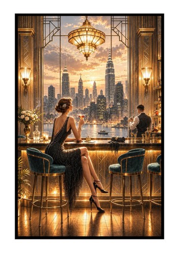 Gatsby style art deco - gatsby, lady