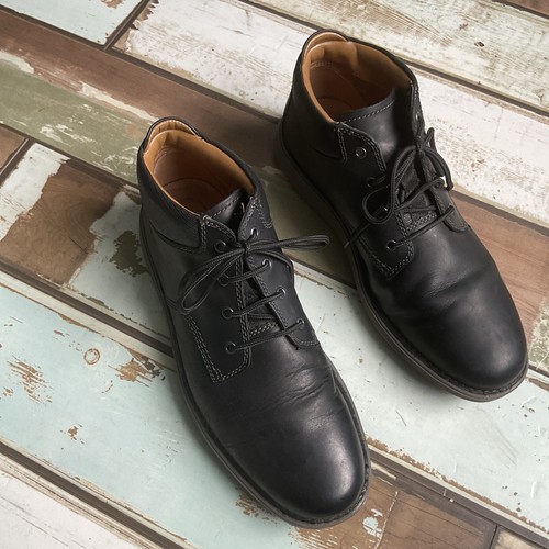 Clarks mid mens black - mens, leather