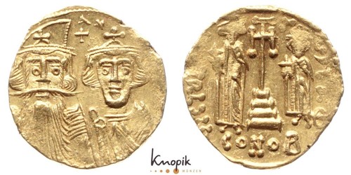 Byzantium solidus 661 663 - byzantium,, 661-663