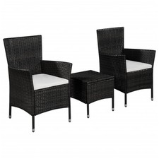 Garden Furniture Set Black