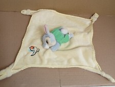Disneyland Paris Thumper Yellow Soother Blanket 10" Soft Toy Plush Comforter