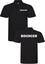 Bouncer POLO SHIRT WORKWEAR Event Security Bar Club Doorman Staff Guard TOP