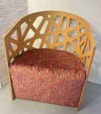 Contemporary Beech Plywood Mazy Armchair Zilio Designed Ronald Jeanson Chair