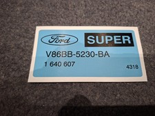 Ford Sierra Cosworth 3 Door Centre Exhaust Decal Sticker