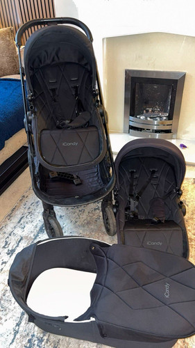 Icandy black travel system - black,