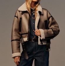 ZARA CROP DOUBLE FACED MINK