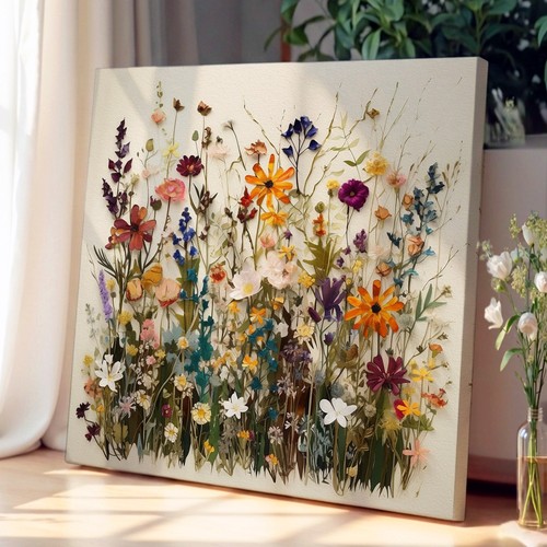 Meadow floral art canvas - meadow,
