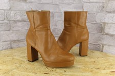 BROWN FAUX LEATHER 70'S STYLE