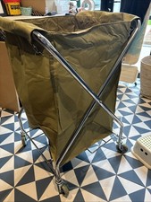 Large mobile  Laundry Cart - can be folded down. Only Opened To Take Pictures 