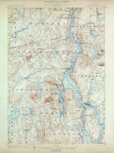 1900 topo map bucksport - 1900,
