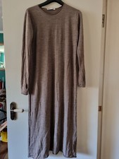 Beige Wool Long Dress by ZARA
