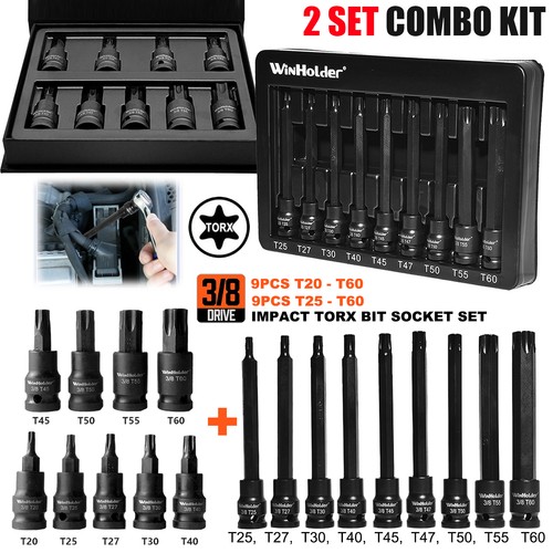 18pcs long short reach impact - 18pcs, long/short