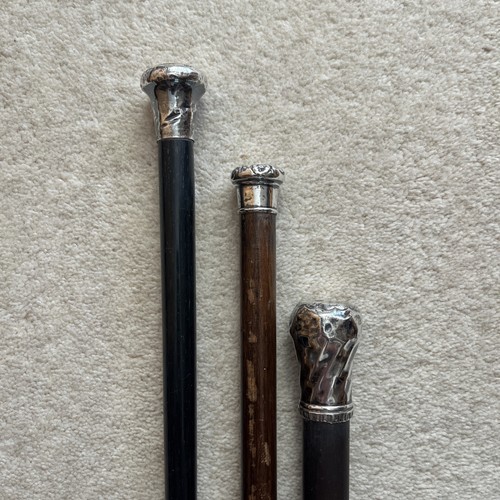 Silver topped canes or - topped,