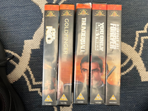 James bond 007 vhs bundle - bundle, x5
