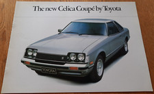 TOYOTA CELICA COUPE car sales brochure from the UK. Rare catalogue 1978 / 1979
