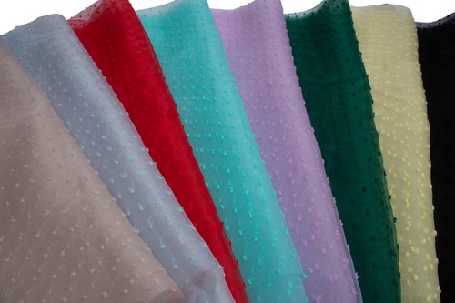 Organza fabric polka dot - polka,