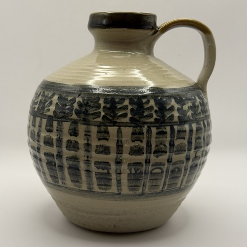 Studio pottery ceramic pitcher - ceramic,