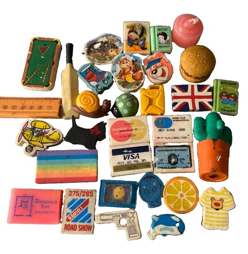 Vintage eraser bundle 11 - vintage,