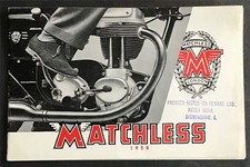 MATCHLESS MOTORCYCLES Range Sales Brochure  For 1958 G11CS G9 G11 G45 G3/LC ++