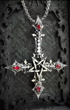 Satan Inverted Cross 666