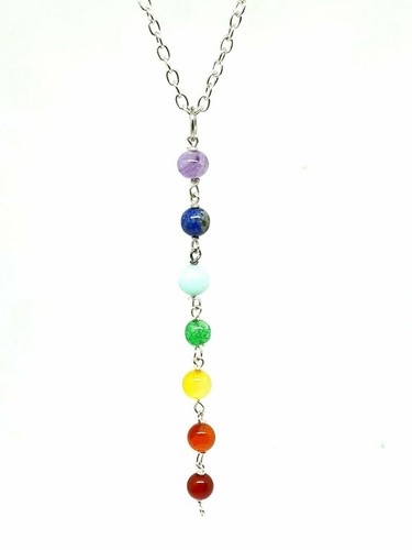 Chakra gemstone necklace - chakra,