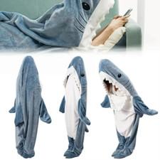 Funny Shark Blanket for Adults