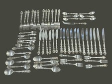 Oneida Community Mansion House Pattern Silver Plated Cutlery Set - 59 Pieces