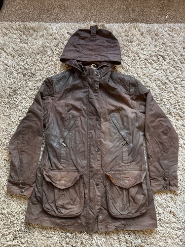 Barbour brown waxed - brown,, cotton
