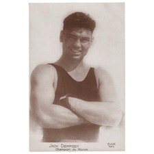 American World Heavyweight Champion Jack Dempsey Original 1920 French Postcard