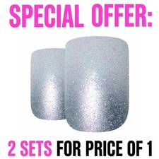 2 pack False Nails Bling Art
