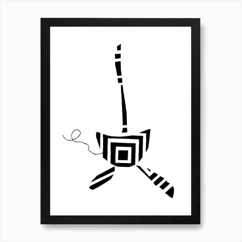 Cubist cat art - art, print