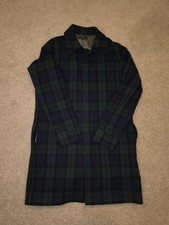 A.P.C Green Check Wool Trench