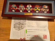 Peking Opera masks crafted by