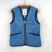 Barbour Alexachung Nora Quilted Gilet Womens 10 Blue Padded Alexa Chung Vest