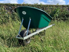 OX WHEELBARROW 160L GREEN WIDE