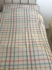 Next Checked Patterned Single Duvet Set Poly Cotton Neutral