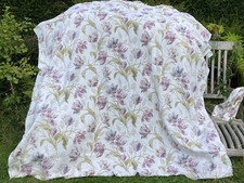 LAURA ASHLEY GOSFORD PARK PLUM CURTAIN FABRIC CUT DOWN APPROX 2M X 2M