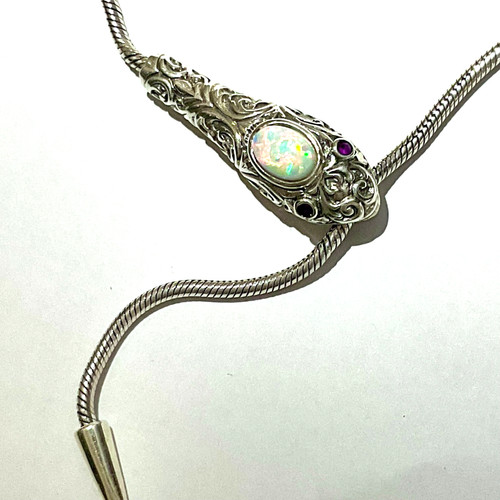 Sterling silver fire - sterling, opal