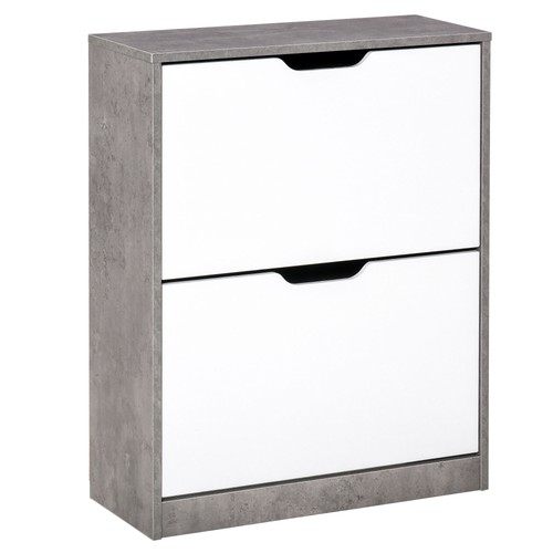 Homcom two drawer shoe cabinet - homcom,
