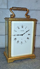 Working Concord Swiss 15 Jewel Gilt Brass Carriage Clock Skeletal Movement 