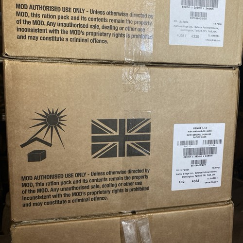 Mre british full box packs - british,