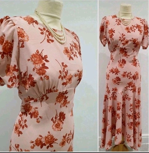 Vintage 1930s 1940s style pink - 1930s,