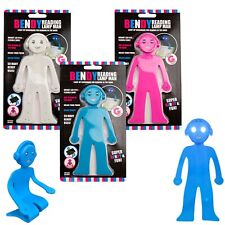 Bendy Reading Lamp Book Light Up Man Flexible Bookmark Holder Novelty Gifts UK