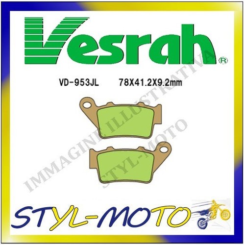 953jl rear sintered - vd-953jl, brake