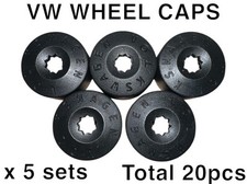 Genuine VW Volkswagen Engraved Alloy Wheel Bolt Cap Covers 17mm Includes Locking